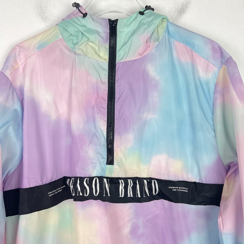 NWT Reason Brand Pullover Anorak Windbreaker Hooded Size Large L NEW D2401 - Picture 2 of 16